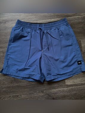 Vans Men's Navy Elastic Drawstring Athletic Shorts